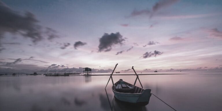 light sea dawn landscape