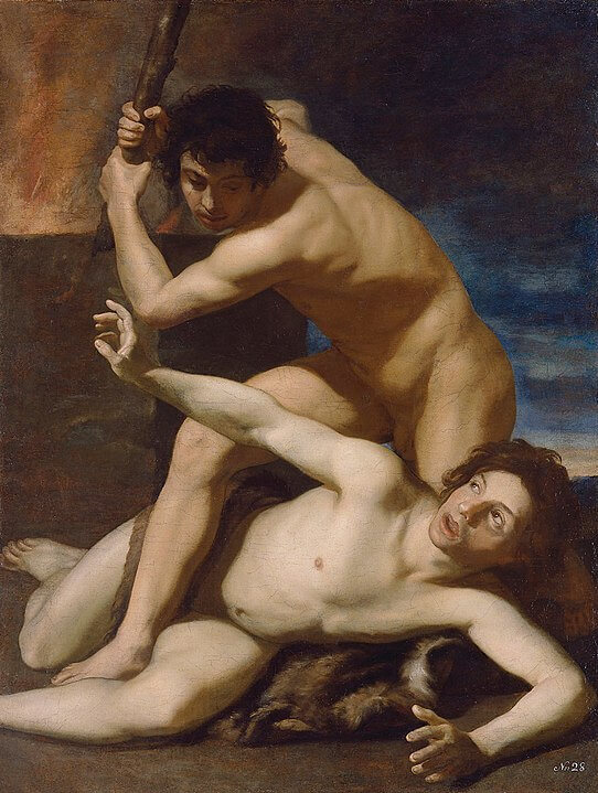 Cain Kills Abel by Bartolomeo Manfredi