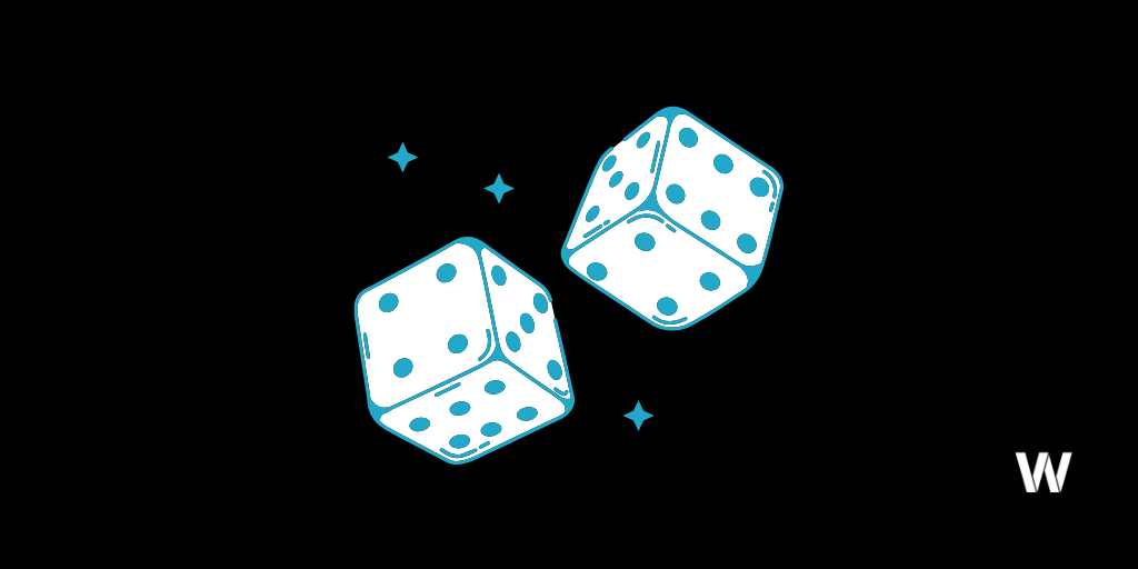 dice roll with stars